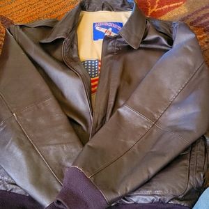 Baggy pinterest leather jacket